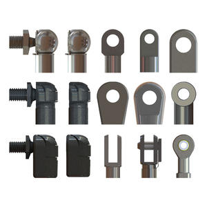 YB020 raccord d'extrémité à oeil en métal de haute qualité M8 M10 boucle en acier Nickel zingué Tube tige Compression vérin à gaz connecteur de montage - Product Image 4