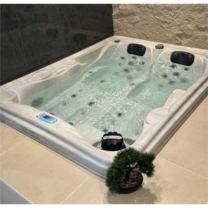 Vasca Idromassaggio per 2 Persone in Acrilico, Spa <span class=keywords><strong>Jacuzzi</strong></span> da <span class=keywords><strong>Esterno</strong></span> con 2 Chaise Longue - Product Image 1