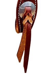Headstall de cuero tallado de una oreja de estilo occidental de calidad superior hecho a mano para montar a caballo cómodamente - Product Image 6
