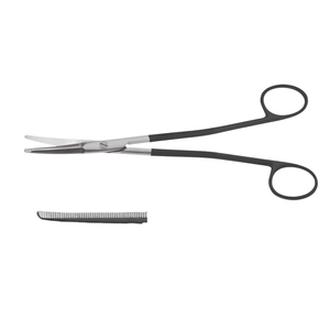 กรรไกรผ่าตัด Gorney Freeman แบบ Facelift สแตนเลสสตีล พลาสมา ดำ 19 ซม. ใบมีดหยักโค้ง ใช้ซ้ำได้ สำหรับศัลยกรรมพลาสติก - Product Image 4