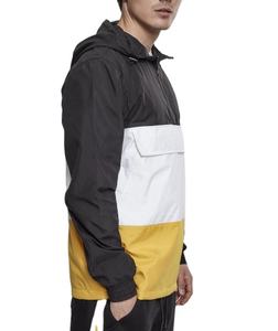 Pull décontracté de haute qualité veste coupe-vent imperméable Polyester fermeture éclair coupe-vent coton imprimé tissu en gros pas cher - Product Image 5