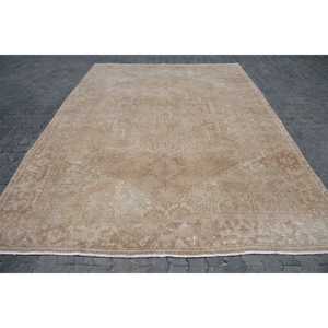Tapis vintage surdimensionné 8,2 x 10,9 pieds, tapis persan turc brun - Product Image 1