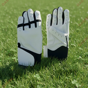 Gants de frappe de baseball en cuir pour adultes, manchette longue, ambidextres, fermeture à boucle et crochet, respirants, durables, entraînement professionnel - Product Image 3