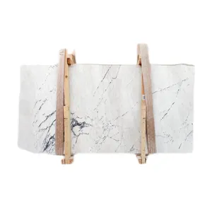 2024 Turkish New York White Marble Lilac White Texture Marble Stone Slabs Polished or Matt Honed Made in Turkey Stylish Model