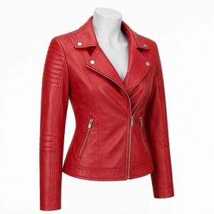 Chaqueta de Cuero para Mujer Diseñada para la Versatilidad Diaria con Material Resistente, Cómoda de Usar y una Silueta Moderna - Product Image 4