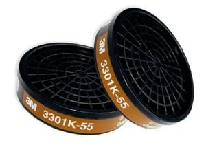 Filtre à vapeur organique 3301K-55 pour la sécurité industrielle dans les activités d'impression par pulvérisation chimique de peinture en aérosol - Product Image 2