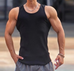 <b>Pack</b> of 3 Designer Breathable Knitted Tank Tops for Men Cotton/Polyester Material in Stock - Product Image 2