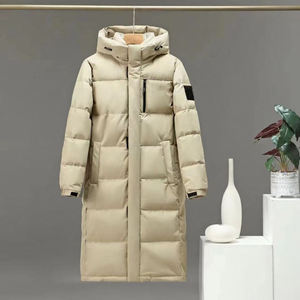 Chaqueta Trench Impermeable con Capucha y Bordado, Edición Americana 700 Peng, para Hombre y Mujer, Blanca, 90% Plumón de Pato, Combinable con Todo - Product Image 2