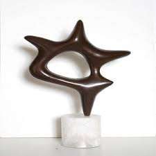 Décoration d'intérieur Sculpture abstraite en acier inoxydable décoration intérieure spirale (statuette de vase d'art en spirale abstraite en céramique) - Product Image 2