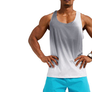 Débardeurs en coton pour hommes Débardeur sans manches à logo personnalisé pour la musculation et le fitness Débardeurs imprimés à séchage rapide - Product Image 5