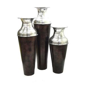 Jarrón decorativo hecho a mano, florero de Metal antiguo negro de la mejor calidad para decoración de mesa de Hotel y restaurante, floreros - Product Image 6