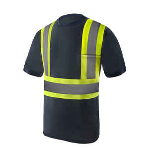 T-shirt de travail haute visibilité avec bande réfléchissante pour la construction, l'usine et l'industrie - Product Image 6
