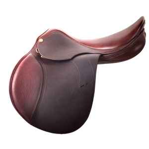 Selle d'équitation de haute qualité Style anglais selle de cheval en cuir couleur marron selle selle de course de chevaux - Product Image 1