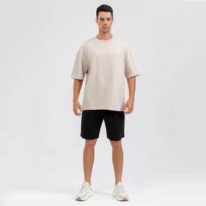 Conjunto de 2 piezas de camiseta y pantalones cortos en contraste, conjunto liso de alta calidad, ropa informal, deportes, Fitness, secado rápido, transpirable - Product Image 1