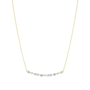 สร้อยคอประดับเพชรทรงหลายเหลี่ยมเรเดียนท์ - Product Image 1