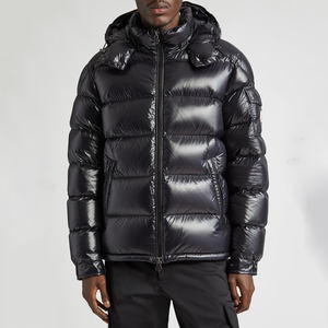 Dernière conception de veste à capuche en polyester brillant avec logo personnalisé pour hommes veste à bulles extrêmement chaude pour l'hiver - Product Image 1