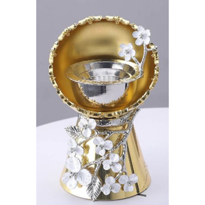 Great Quality Gold Metal Ginkgo Leaf Design <b>Incense</b> <b>Burner</b> Organizer Fancy Fragrance Holder for Summer Wedding Events Diffuser - Product Image 4