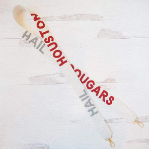 สายสะพายข้างเจ้าสาวแบบไขว้ งานปักมือประณีตด้วยลูกปัดสีขาวและสีทอง พร้อมรายละเอียดงานฝีมือประณีตด้วยเม็ดลูกปัดแฟนซีจากอินเดีย - Product Image 4