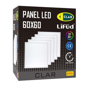 Panneaux LED encastrés LIFUD 40W Driver 60x60, éclairage de panneaux de qualité supérieure - Product Image 4