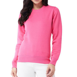 Manufacture <b>Sweatshirts</b> Wholesale Custom Cotton Blends Fleece Lined Crew Neck Winter Wear <b>Sweatshirts</b> <b>For</b> <b>Women</b> - Product Image 1