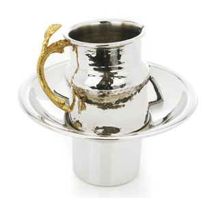 Stainless Steel Washing Bowl And <b>Cup</b> <b>bras</b> Stem Design Handle Crafts Hammered Crafts Top Price - Product Image 1