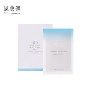 Hot-selling 35ml Hyaluronic Acid Collagen for Deep Moisturizing Skincare Face Mask Cotton Female Facemask Skin Care Sheet 50pcs