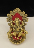 Statues de seigneur Ganesha d'or bouddha éléphant dieu Hindu Sculpture Figurines résine maison jardin décoration Feng Shui ornements