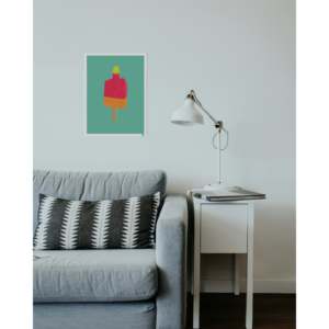 Impresión de Arte con Técnica de Huellas de Dedos, Patrón de Naturaleza Muerta con Hielo - Product Image 2