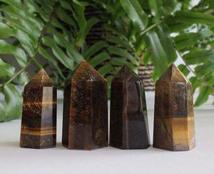 หินตาเสือธรรมชาติขายดีที่สุด ขนาด 0-2 นิ้ว หินทรงหอคอยขัดเงา สีสวยงาม น้ำหนัก 10 กรัม หินหลวมสำหรับทำเครื่องประดับ มีจำหน่าย - Product Image 2