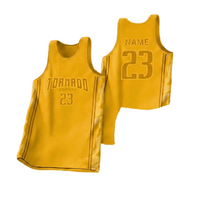 Camiseta de Baloncesto Tornado Esport Blanca y Morada Sublimada, Unisex para Adultos, de Secado Rápido, sin Mangas, Ropa Deportiva - Product Image 4