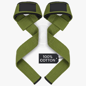 Sangles de poignet en coton à usage intensif, rembourrage en néoprène souple pour l'haltérophilie, force de préhension maximale, entraînement de fitness antidérapant - Product Image 1