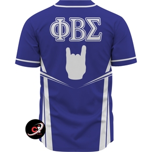 Phi Beta Sigma Sublimation Imprimé Baseball Jersey Unique Broderie Patch Avant Respirant Léger Sportswear Set - Product Image 2