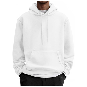 Pull à capuche surdimensionné en coton polaire 380 GSM pour hommes, marque personnalisée, coupe ample à manches longues, mode d'hiver, compatibilité automne - Product Image 1