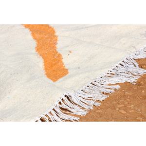 Alfombra Kilim hecha a mano marroquí, patrón rectangular abstracto colorido, tejido plano para sala de estar adolescente o pasillo, estilo moderno - Product Image 4