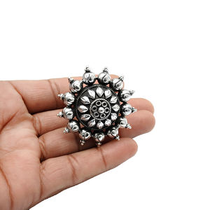 Bague réglable en argent sterling oxydé massif 925 au look artisanal Derniers modèles à la mode Conception personnalisée Fabricant de bijoux Inde - Product Image 4