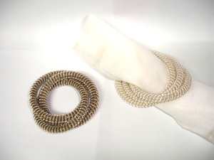 Anillo de Servilleta Premium para Ocasiones Festivas, Pulido Brillante, Venta Directa de Fábrica, Estilo Vintage Clásico, Anillo de Servilleta Metálico Económico - Product Image 2