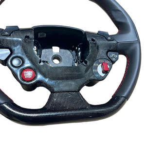 พวงมาลัยคาร์บอนไฟเบอร์คุณภาพสูงสำหรับ Ferrari 458 ปี 2013-2016 พร้อมวัสดุหนัง - Product Image 2