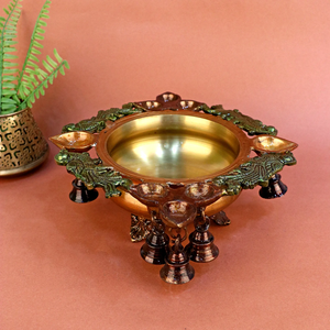 Bon thème dernier design décor de table en laiton Urli bol personnalisé décoration de fête de mariage fantaisie couleur pleine - Product Image 6