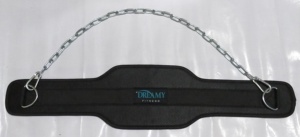 เข็มขัดจุ่มสำหรับยกน้ำหนักแบบจุ่มพร้อมโซ่เหล็กสำหรับดึงและดึงขึ้นพิมพ์โลโก้ได้ตามต้องการ - Product Image 4