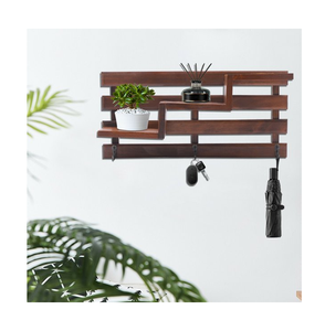 Juego de calidad increíble de 2 estantes de pared de madera de alta calidad utilizados para decoración de pared baño Decoración Para sala de estar - Product Image 2