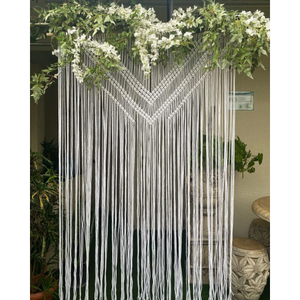 Grande Arche de Mariage en Macramé, Rideau Décoratif Mural Style Bohème pour Toiles de Fond de Mariage - Product Image 2