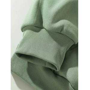 2023 sudaderas con capucha de otoño Unisex logotipo personalizado bordado 100% algodón respetuoso con el medio ambiente de gran tamaño bolsillo moda sudaderas OEM muestra hombres - Product Image 1