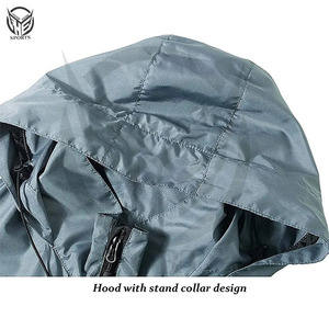 เสื้อกันฝนกันน้ำแบบกำหนดเองพร้อมเสื้อกันฝนหลากสีสำหรับผู้ชายที่มีดีไซน์แตกต่างกัน - Product Image 3