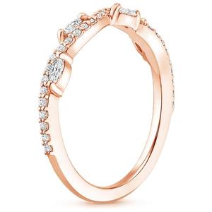 Belle bague de mariage en diamant torsadé 18K nouvelle conception Marquise bague de fiançailles Style Vintage mariage de luxe - Product Image 2