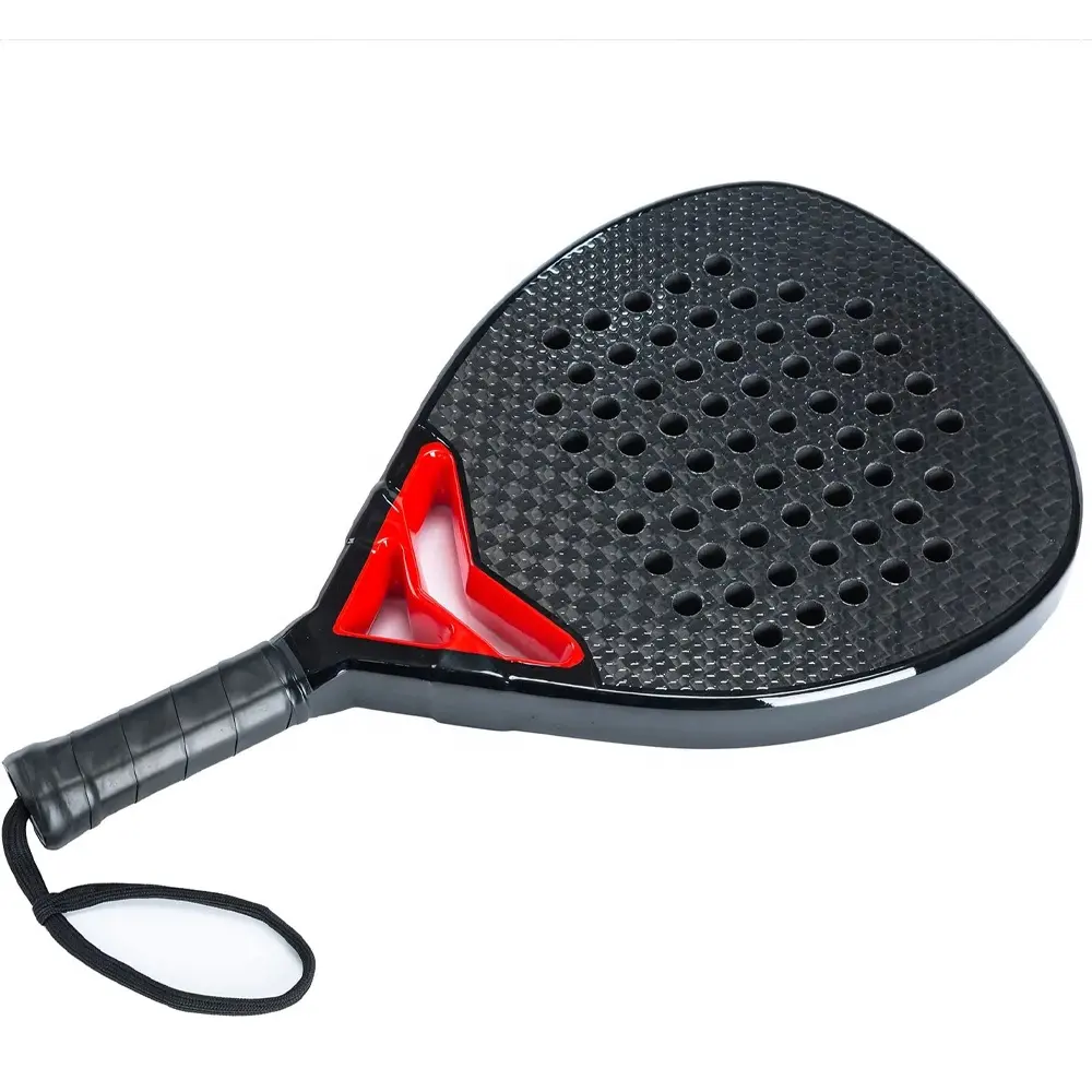 Op Maat Gemaakte Paddle Tennisracket Koolstofvezel Sport Tennis Paddleball Strand Paddle Rackets