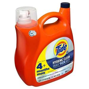 Tide detergente para ropa líquido 2X espuma baja original HD limpieza higiénica, 146 floz - Product Image 6