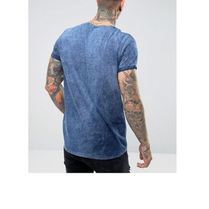 Ras du cou Burnout personnalisé unisexe lavage Vintage t-shirts hommes acide lavage T-Shirt Vintage lavage T-shirts exportation du fournisseur BD - Product Image 3