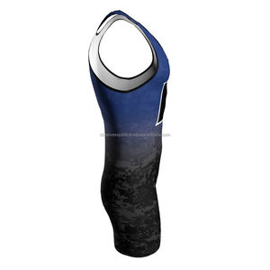 Lutte Singlet Spandex/Polyester 250g tissu lourd respirant antibactérien séchage rapide uniforme pour hommes adultes - Product Image 3