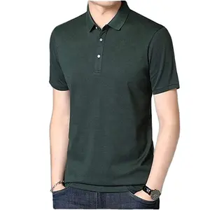 Top Picks On Athleisure Spun Cotton Woven Knitted Fashion Long Lasting Skin Friendly magliette Polo stampate chimiche per uomo - Product Image 1