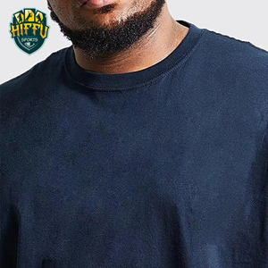 T-shirt en coton de haute qualité pour hommes avec impression bouffante T-shirts personnalisés à manches courtes et à col rond surdimensionnés à motif solide - Product Image 4